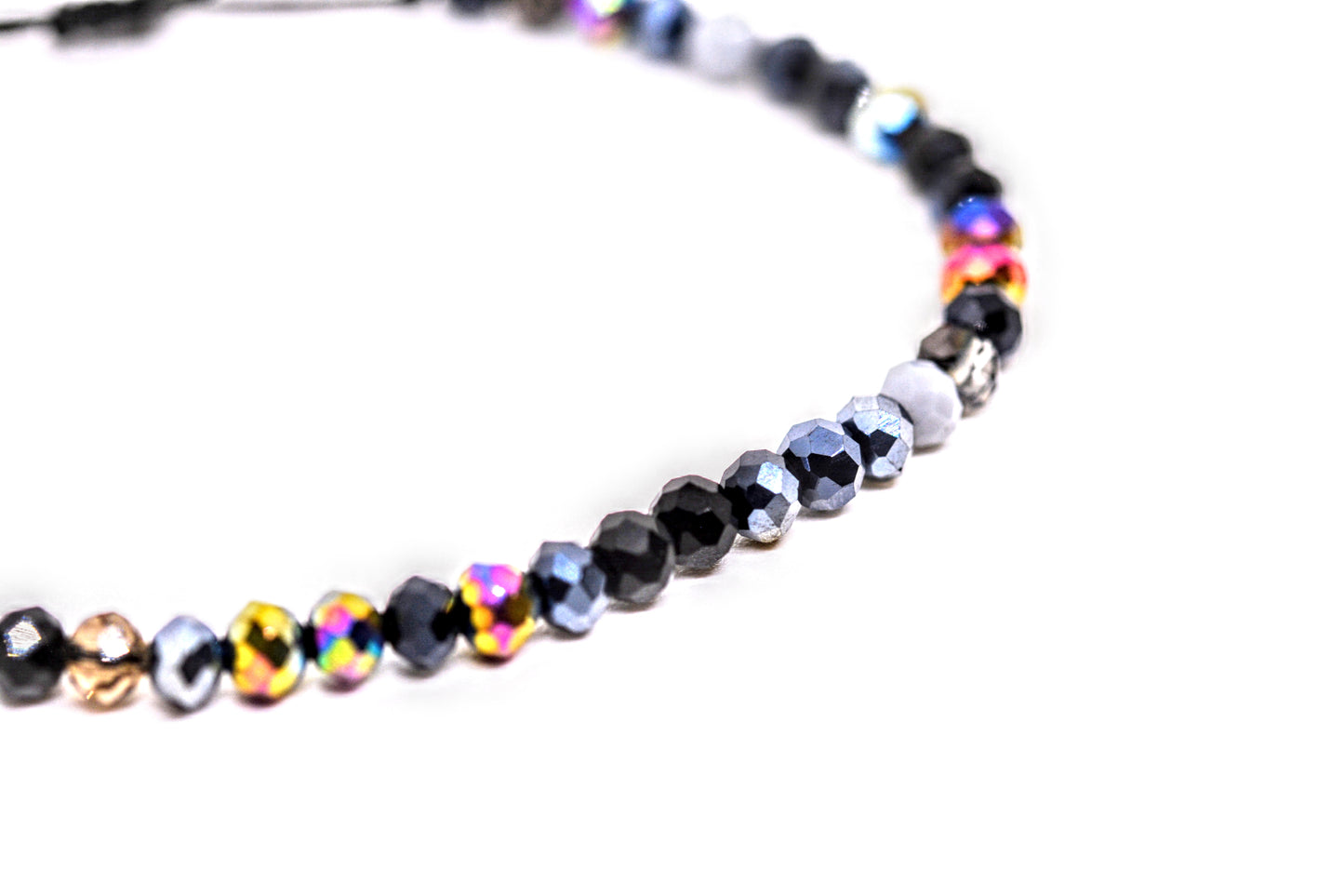 Glass Bead Bracelet Black