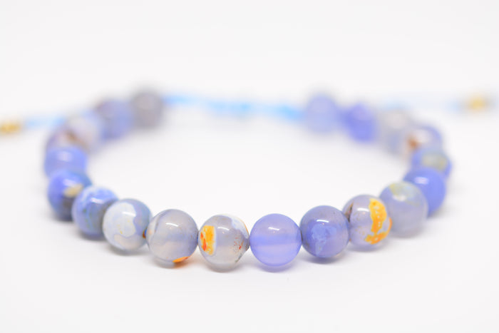 Orange-Blue Fire Agate