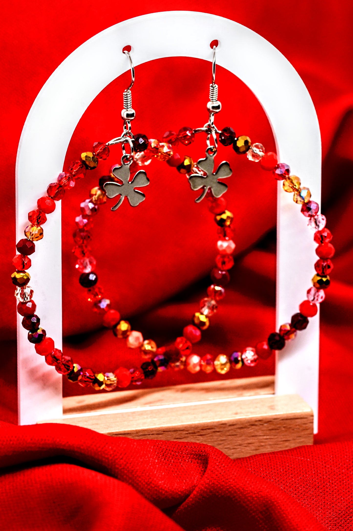 Red Medium Earrings