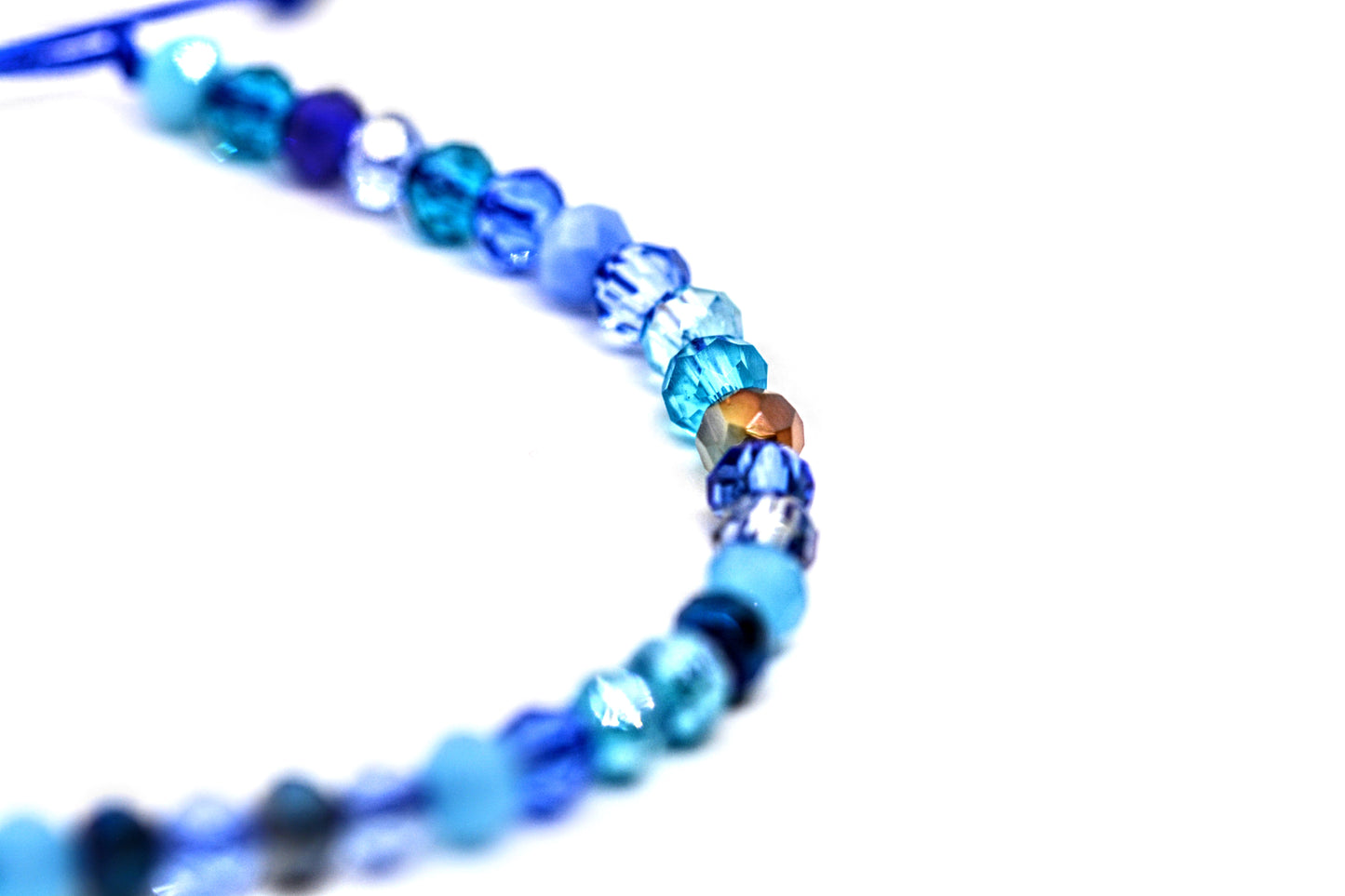 Glass Bead Bracelet Blue