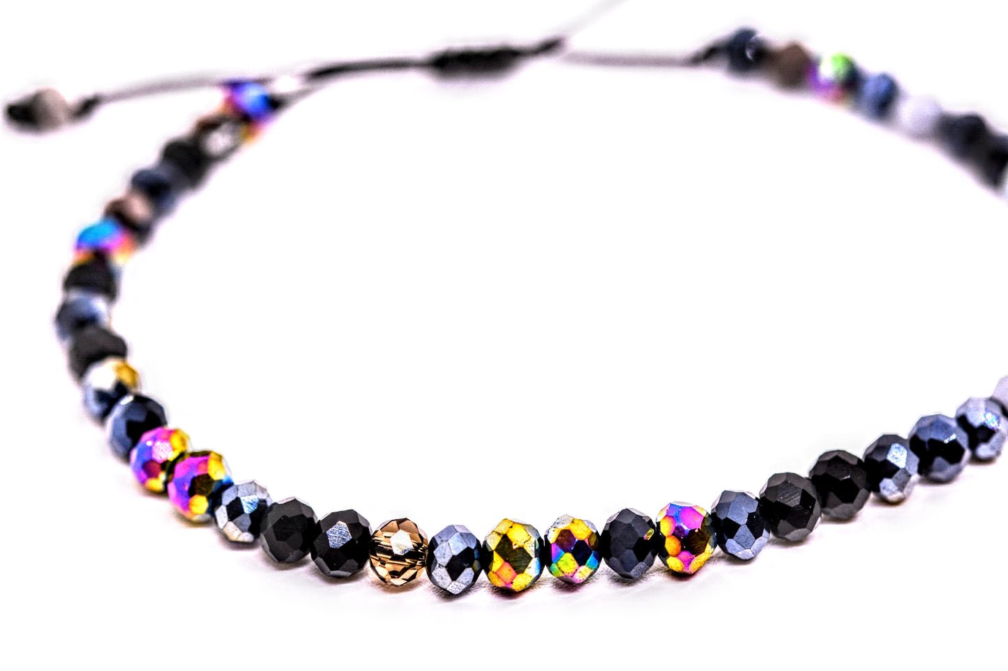 Glass Bead Bracelet Black