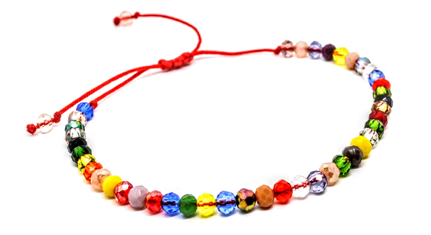 Glass Bead Bracelet Multicolour