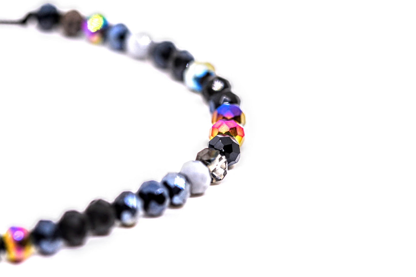 Glass Bead Bracelet Black