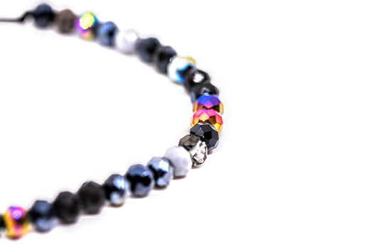 Glass Bead Bracelet Black