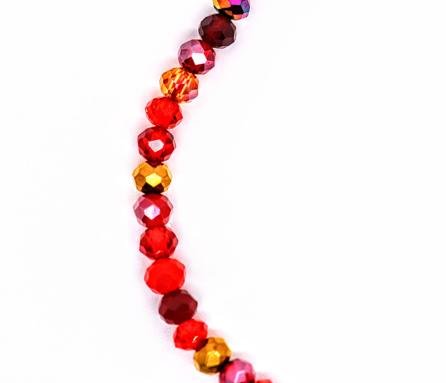 Glass Bead Bracelet Red