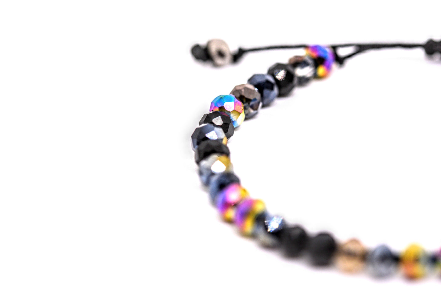 Glass Bead Bracelet Black