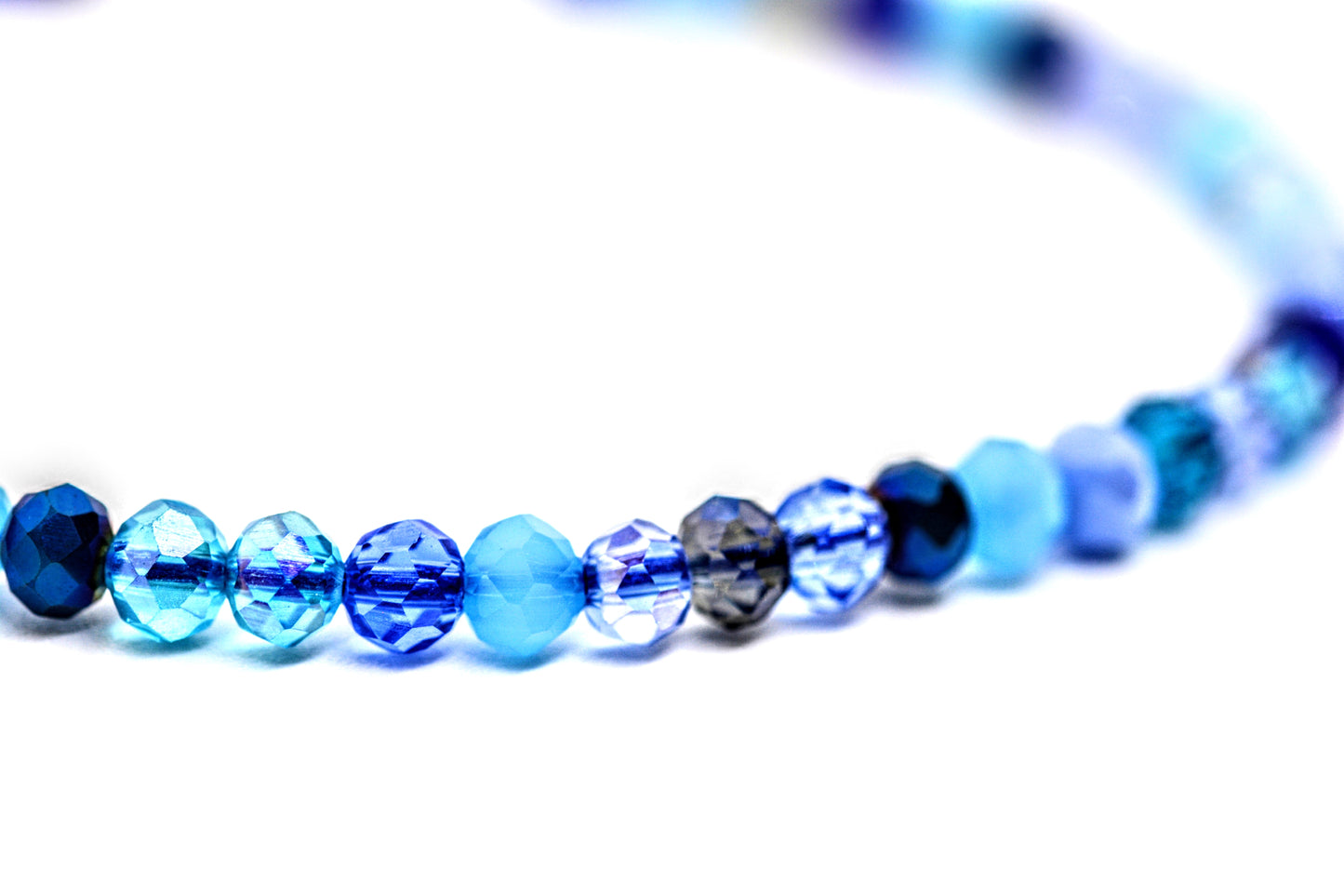 Glass Bead Bracelet Blue