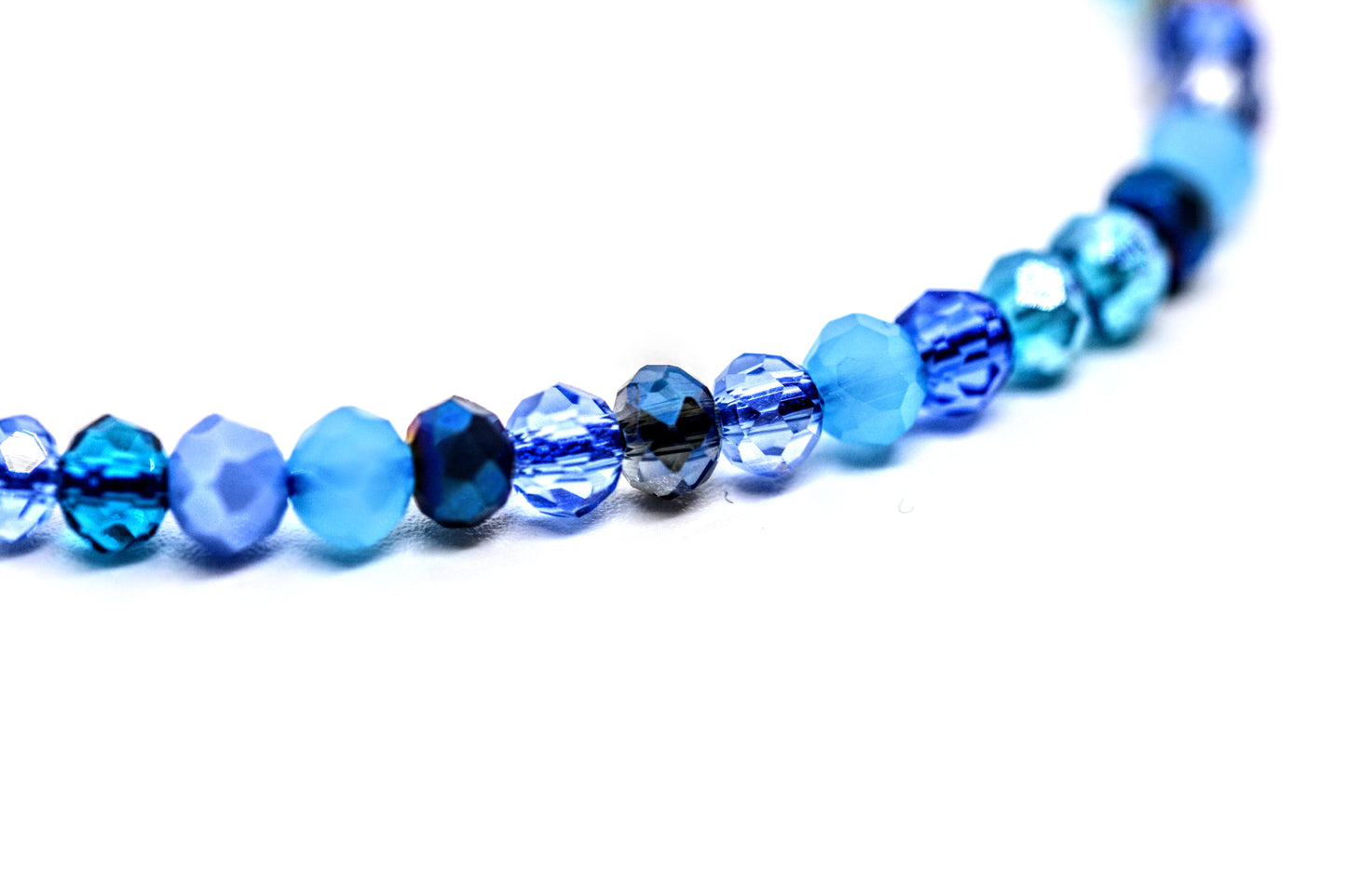 Glass Bead Bracelet Blue