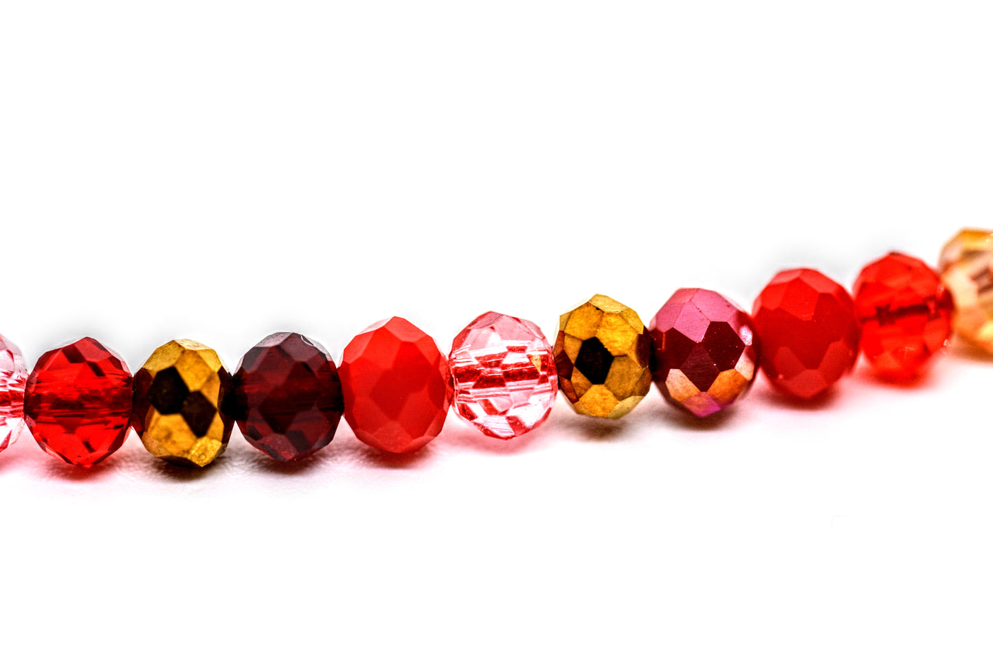 Glass Bead Bracelet Red